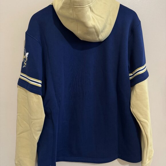 adidas Georgia Tech Yellow Jackets Team Issue Baseball Hoodie IY7412 Men NEW - Picture 6 of 11